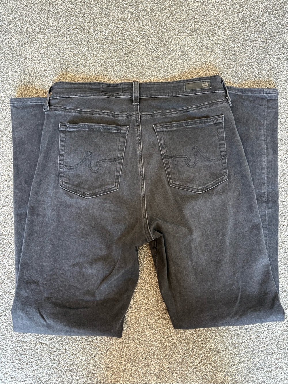 AG Adriano Goldschmied Mari Slim Straight Black Jeans Elevated Basic Size 31 - Picture 9 of 10